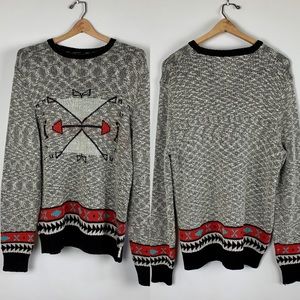Urban Outfitters Koto Sweater M Gray Multi Crew